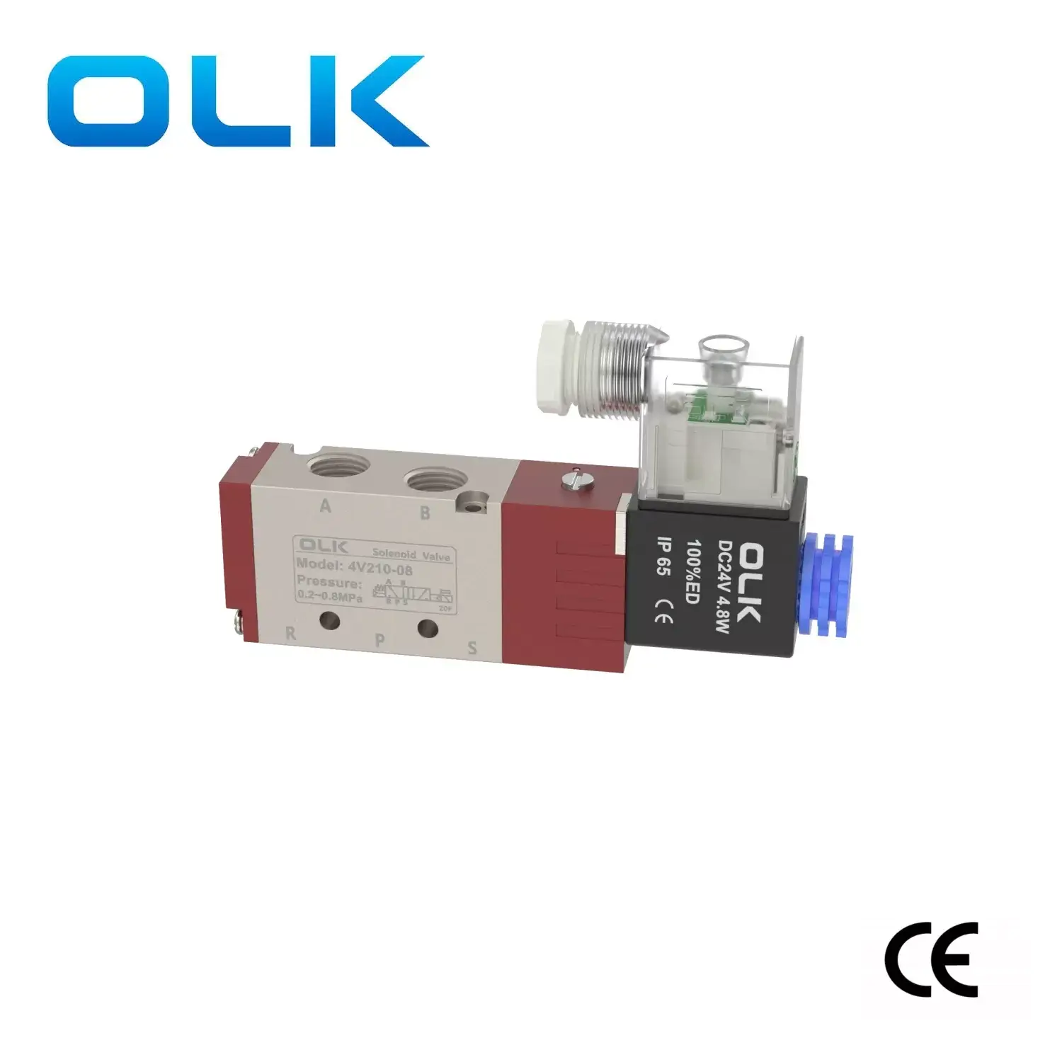 Válvula solenoide serie 4V de 5 vías